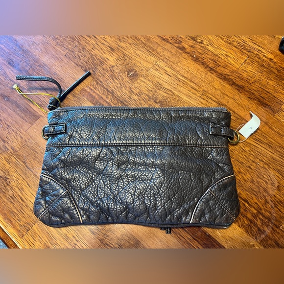 New deux lux Brown Vegan Leather Pouch Bag - Picture 4 of 4